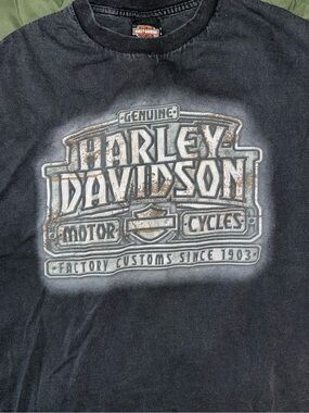 Harley-Davidson Black Tee with Yellow Tucson Graphic